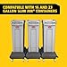Rubbermaid Commercial Products Slim Jim Container Trash Can Trolley/Dolly with Wheels, Black, Resin, Easy Transport/Maneuverability of 16/23 Gallon Slim Jim Containers/Recycling