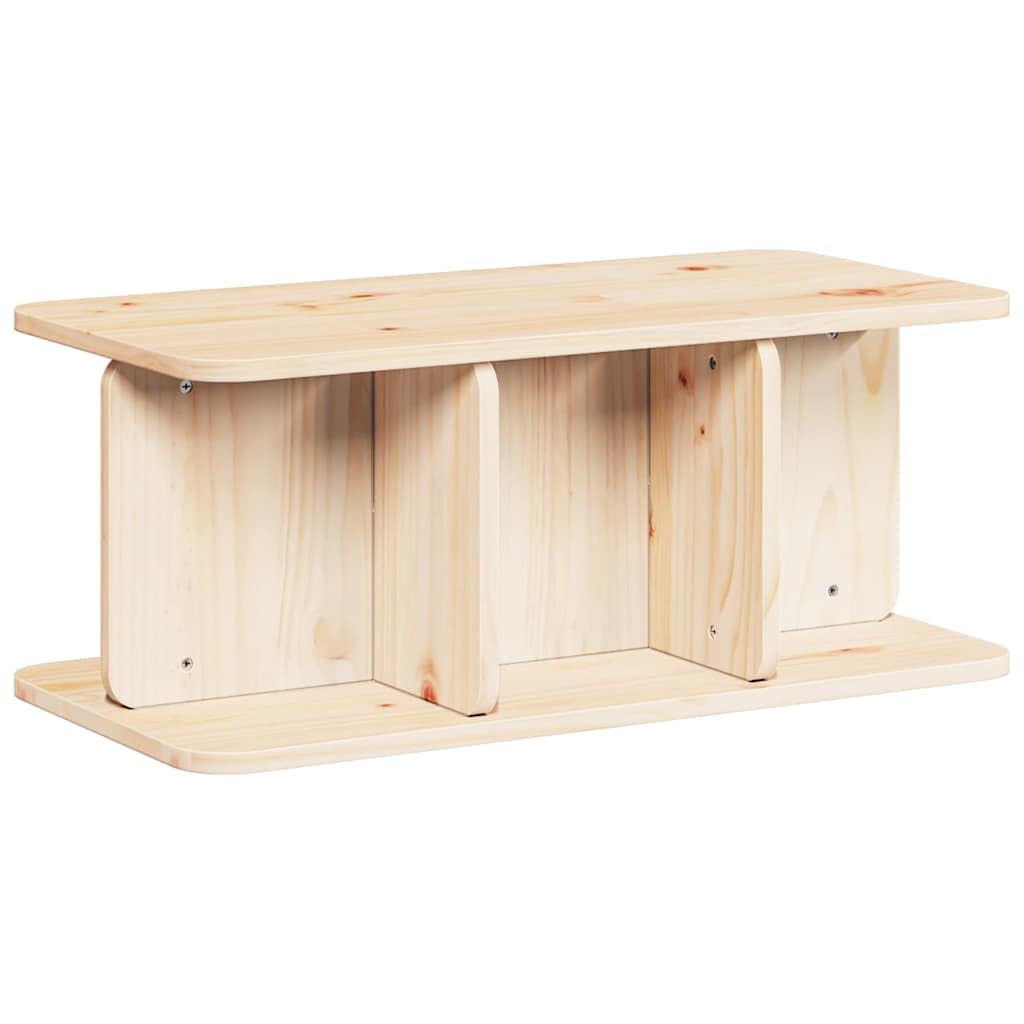 Couchtisch Massivholz Kiefer 80x39,5x33,5 cm Natur