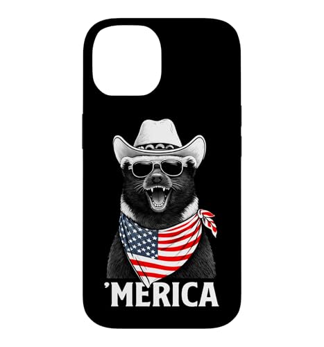 Honey Badger �A�����J���� �o���_�i �T���O���X �J�E�{�[�C�n�b�g �X�}�z�P�[�X iPhone 14 �p