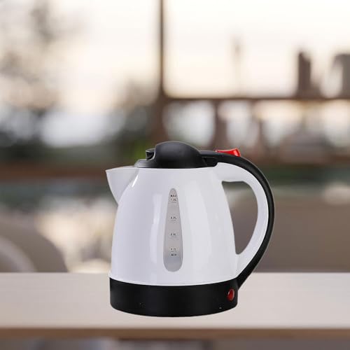 Hervidor eléctrico para auto 1L acero inoxidable blanco miniatura 3