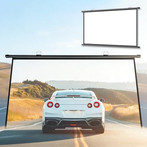 Mini pantalla portátil retráctil para proyector 30-72 in miniatura 1