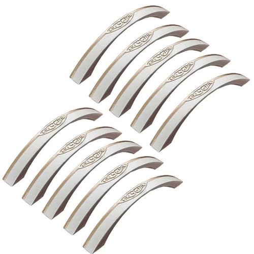 ヴィンテージセラミック引き出しノブ、キャビネットワードローブボウプルハンドル、シンプルで絶妙な家具ノブ/ハンドル、キッチンキャビネットプルドレッサー、引き出し食器棚亜鉛合金プル寝室家具ノブCo (