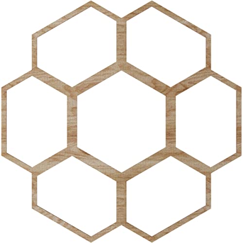 Image of Ekena Millwork 34 inchOD x 14 1 /2 inchID x 1 /4 inchT Florin Wood Fretwork Pierced Ceiling Medallion, Red Oak