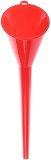 Long Mouth Funnel Handfree, lastic Funnel Kit Universal Portable Gasoline Engine Funnel, Car Refueling Multi-Function Plastic Long Neck Oil Funnel,Wide-Mouth Brightfor All Automotive Motorcycle(Red)