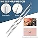 Professional Facial Blackhead Remover Tools,6-Piece Stainless Steel Acne Extractor Tools Set with Storage CaseKit for Whitehead Acne Blemishes Comedones Stainless Steel Makeup Tool