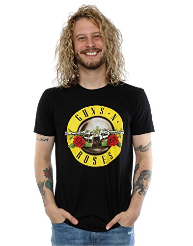 Guns N Roses Hommes Bullet Logo T-Shirt X-Large Noir - Les Beatles, Paul McCartney, John Lennon, RIngo Starr, George Harrison Guns N Roses Hommes Bullet Logo T-Shirt X-Large Noir