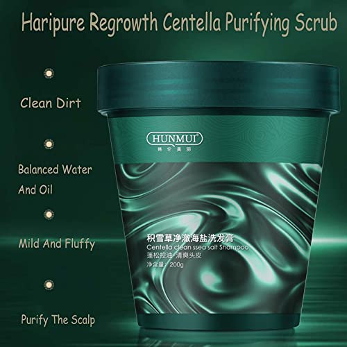 Centella Asiatica Purifying Scrub Gentle Exfoliating Scalp Treatment Nourishing And Softening Hair Anti Dandruff Oil Relieving Shampoo Damaged Hair Products (A, One Size) #TOP4