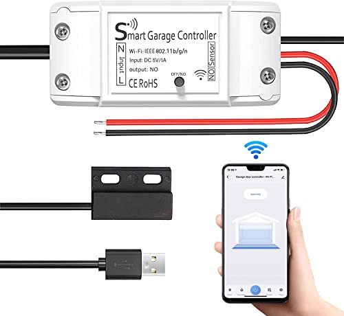 Smart Garagentoröffner, Maxcio Wlan Garage Door Schalter, Kompatibel mit...