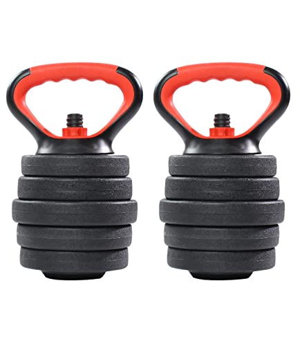Wonduu Soporte para mancuerna Ajustable 2 UDS| Soporte para Discos | Mango para Pesa Rusa Cover
