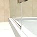 DreamLine Unidoor Plus 46 in. W x 34 3/8 in. D x 72 in. H Frameless Hinged Shower Enclosure in Chrome, SHEN-24460340-01