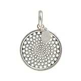 Sence Copenhagen Sence Z509 Charm Flower disc Worn Silver Medaillon Blume