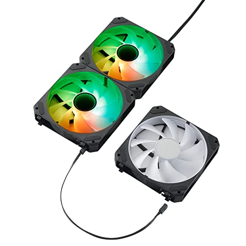 Pack de 3 ventiladores 120mm refrigeracion PC Abysm Gaming Arclight 2.0 ARGB PWM 3