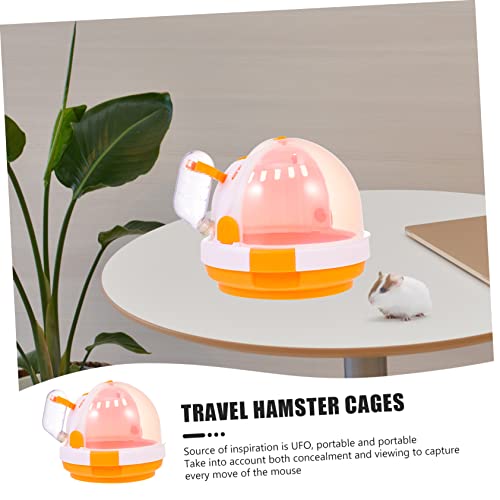 GANAZONO 2Pcs Gaiola De Hamster Cobaia Bolsa De Viagem Transparente Animal Carry Case Hamster Garraf