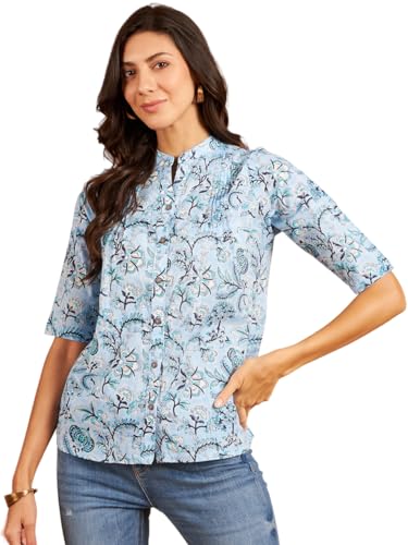 Image of Modeve Women Cotton Top for Summer