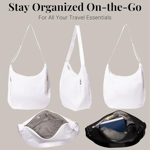 Image of Baggallini Swift Hobo Crossbody Bag for Women - Lightweight 15.7 inchx16 inch Travel Purse Handbag Hobo Bag