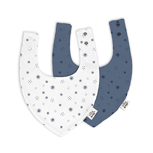 Pack 2 Baberos Bandana Modelo: Duendes del polvo en color azul