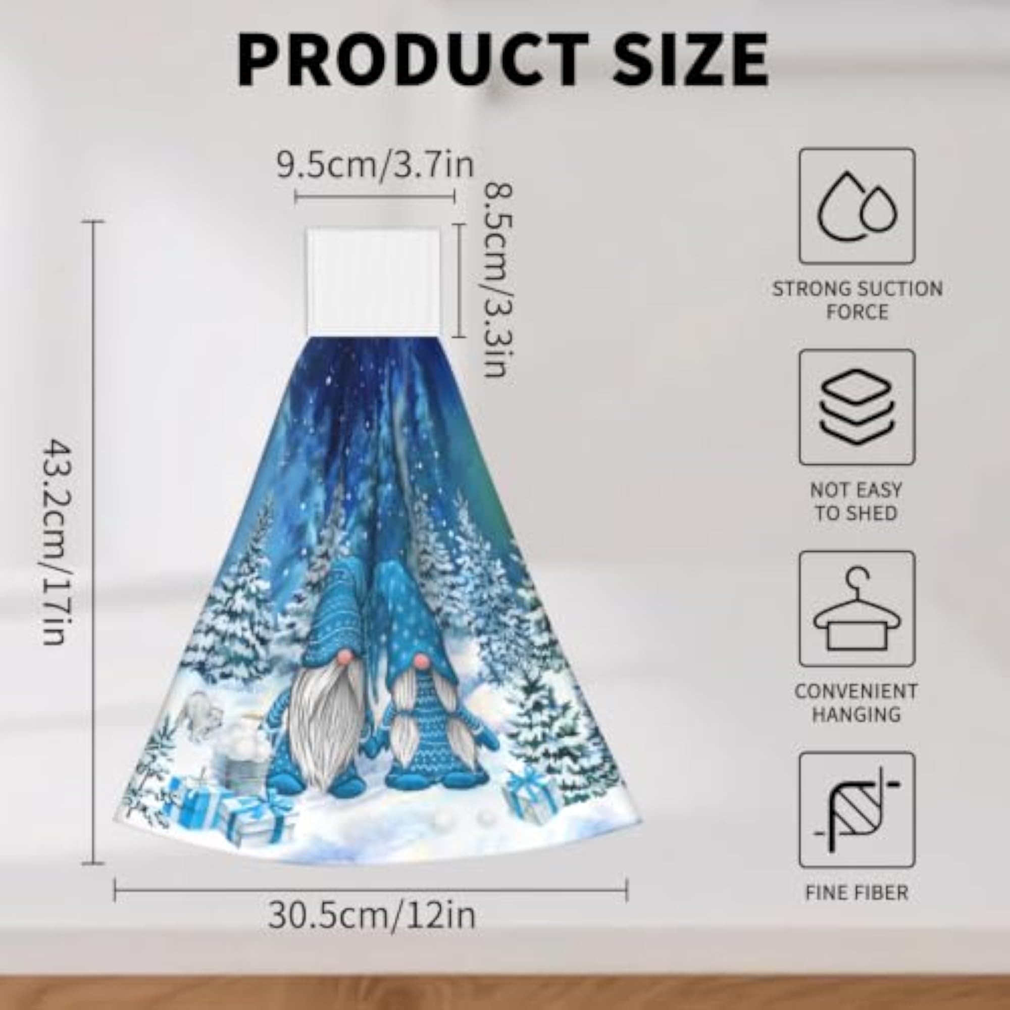 Winter Gnomes Hand Towels Set of 2