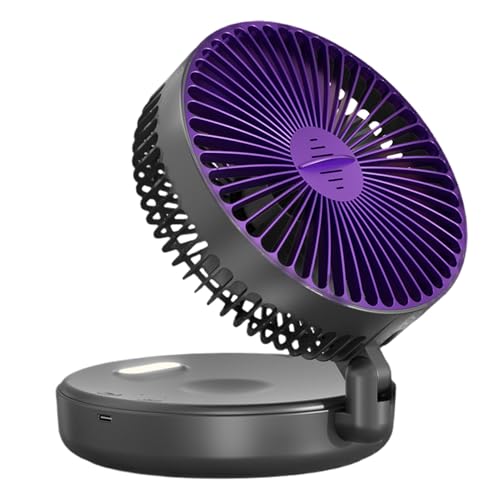 Ventilador De Mesa Inteligente - Ventilador De Escritorio Recargable USB Portátil, Dispositivo Circulador De Aire Para Dormitorio | Devolución Más Aire Personal Tranquilo Con Caja De Aromatera