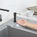 Imagen de Maizoon Dispensador de Jabón para Cocina Fregadero Mezcla de Acero Inoxidable y ABS con Bomba Tubo Extensible de 1 Metro para Líquidos y Lociones Negro