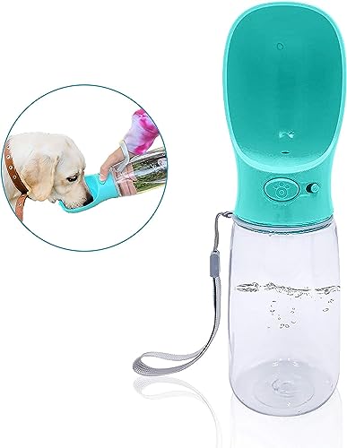 Portable 550ml Dog Pet Water Bottle - Travel Puppy Water Dispenser - Leak Proof Outdoor Drinking Mug Cup, Blue - Image 2