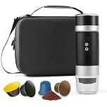 Aischens Portable Espresso Machine Carry Case, EVA Waterproof Storage Bag for Coffee Machine and Coffee Grinder, Travel Case for Camping Office - Suitable for Accessories
