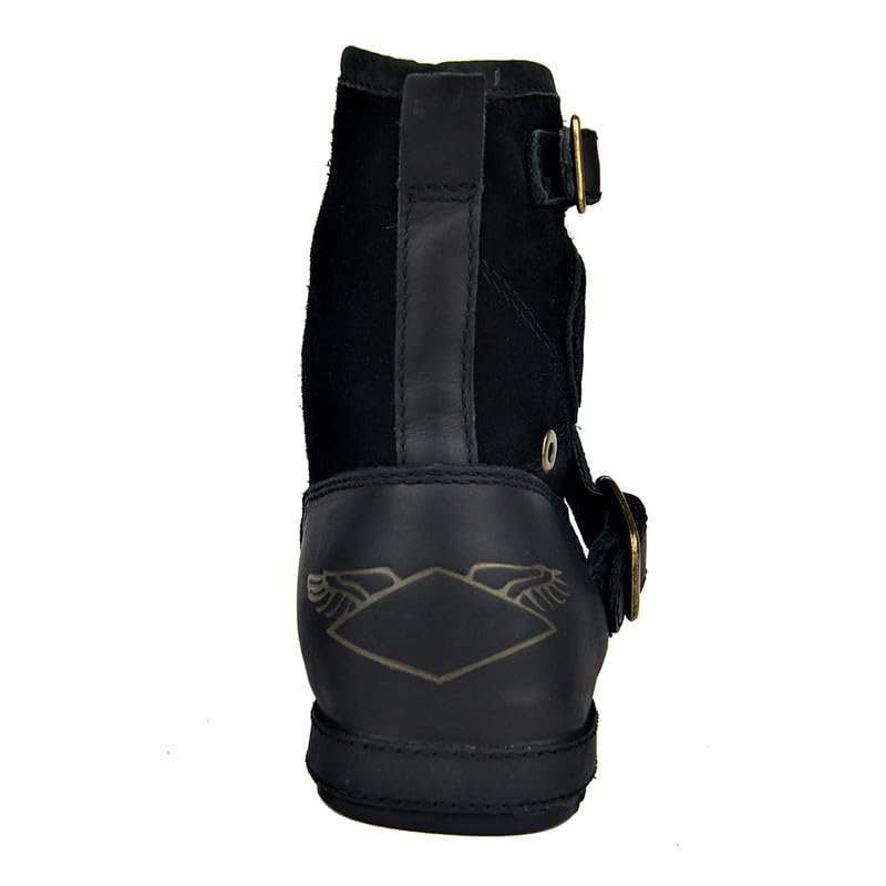 Men's Retro Hiking Boots Classic Breathable Lightweight Non-Slip Outdoor Zip Motorcycle Boots Cowboy Boots 5