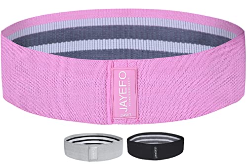 Jayefo Set Of 3 Resistance Bands (Set Of 3-Pink/Gray/Black) #TOP3