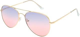 Lexzy Kids Blue Pink Aviator Sunglasses for Boys & Girls UV400 Protection Price In India