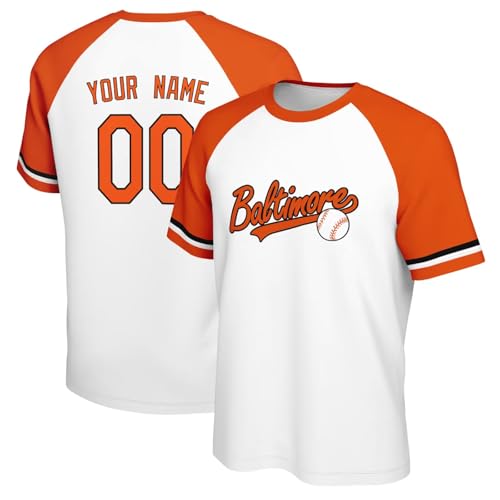 Image of ANTKING T-Shirt Custom Name Number Crewneck Short Sleeve for Men Youth Gifts