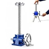 Generisch Schneckengetriebe Spindelhubgetriebe, Manuelles Handrad Hebeplattform, Flansch Kopf Linear Antrieb 500mm Hub, 200kg Tragfähigkeit, 6:1 Übersetzung