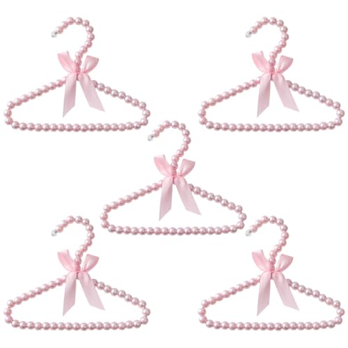 Cintres petits perle rose VILLCASE de qualité supérieure antidérapants pour garde-robe