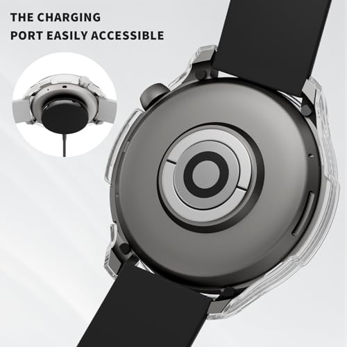 Rc-Z 2-Pack for Amazfit Balance Smartwatch Screen Protector Case, Hard PC Bumper Built-in Tempered Glass Film Face Cover Replacement Accessories for Balance Smart Watch