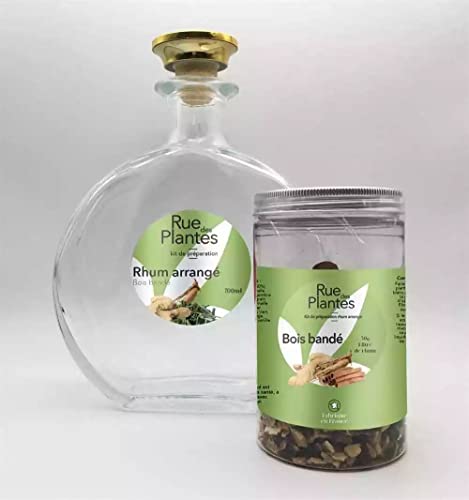 RUE DES PLANTES - Rhum arrangé Bois bandé avec une carafe de 700ml Cover