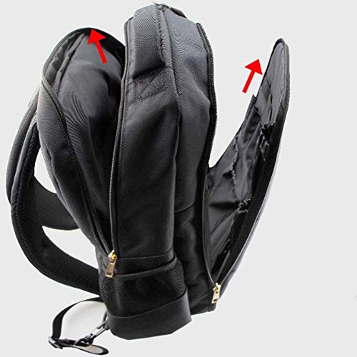 Foto von Multifunktionale Friseur Werkzeug Rucksack Barber Tasche Make-Up Werkzeug Rucksack, Reise Kosmetische Lagerung Tasche Scissor Pouch Friseur Werkzeug (Black)