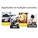 Yosoo Health Gear Lazy Glasses, Optical Glass 90 Degree Crochet Glasses Mirror Reading Glasses for Laying Down Reading Knitting Watching TV Black