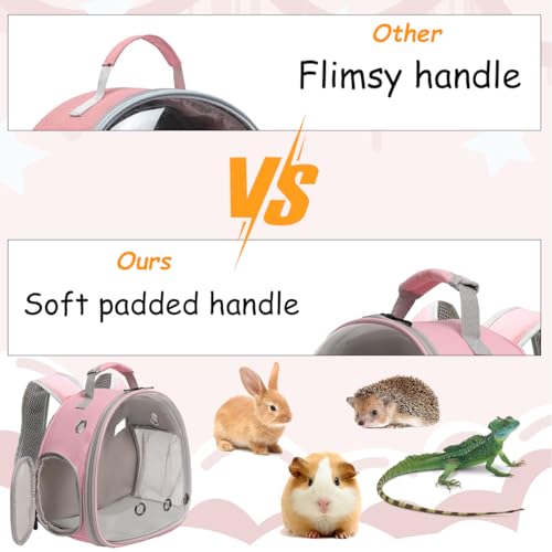 Guinea Pig Backpack, Space Capsule Bubble Window Small Animal Backpack for Guinea Pig, Bird Bunny Rabbit - Image 5