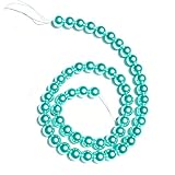 High-Luster Crystal Finish：Each 8mm round glass pearl bead features a brilliantly smooth, light-reflecting surface that mimics genuine pearls, giving jewelry a delicate, elegant look. 12 Birthstone-Inspired Colors：Carefully curated 12 colors inspired...
