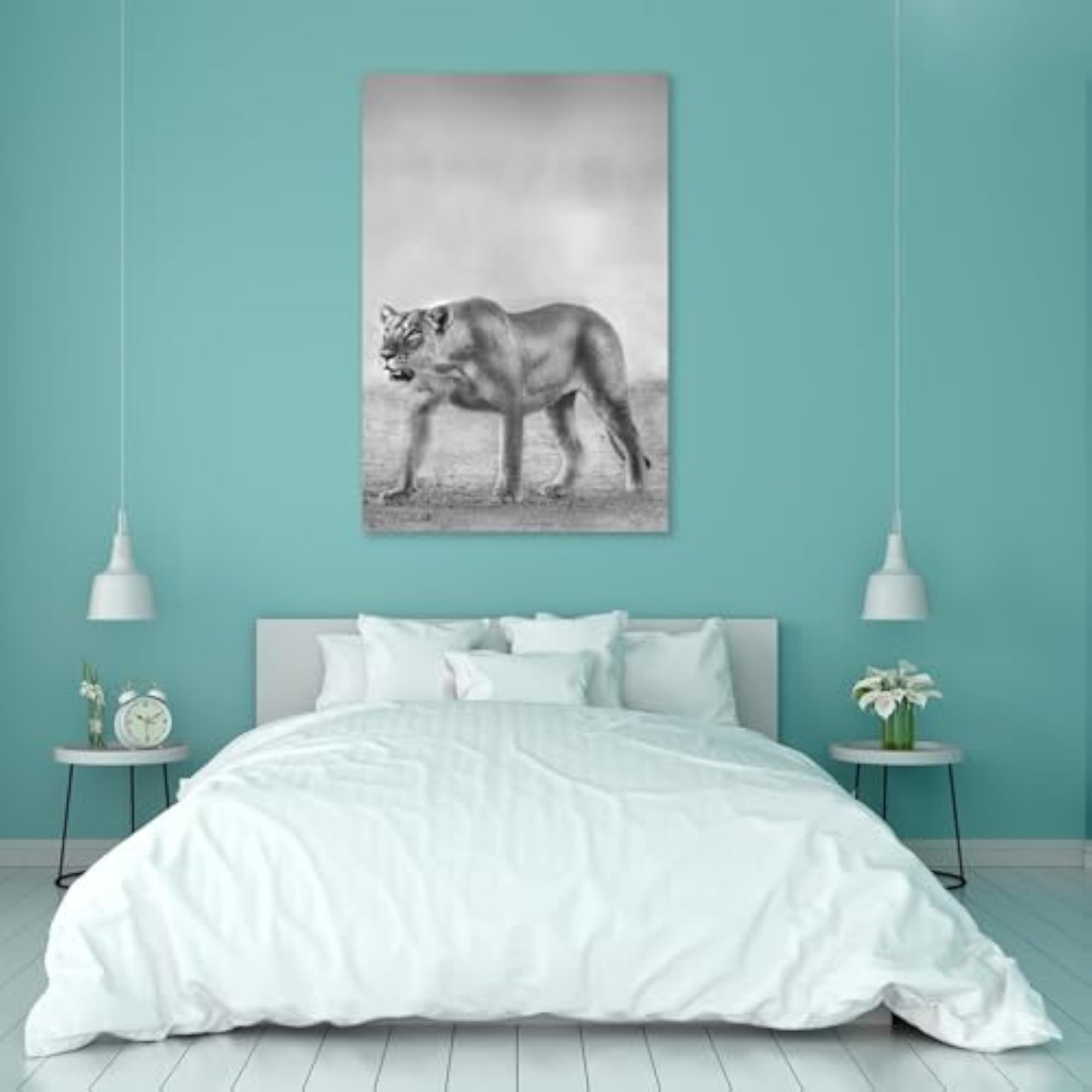 Lion D1 Peel & Stick Vinyl Wall Sticker for Home Decoration
