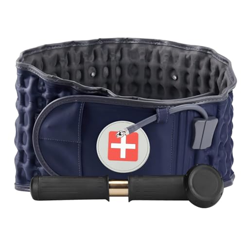 Image of Decompression Back Belt - Lumbar Support Belt for Men & Women Lower Back Pain Relief, Back Traction Device Fits Waist Size 29-49 Inches (Blue)