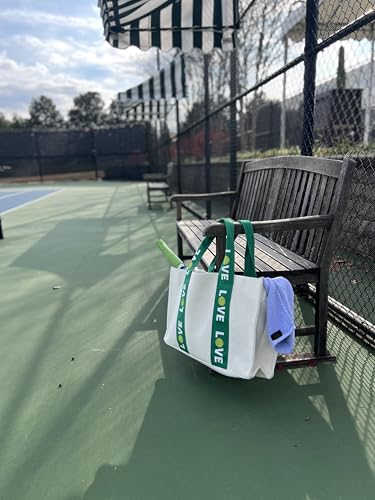 Tennis Tote - Bolsa de lona grande con bolsillos interiores miniatura 5
