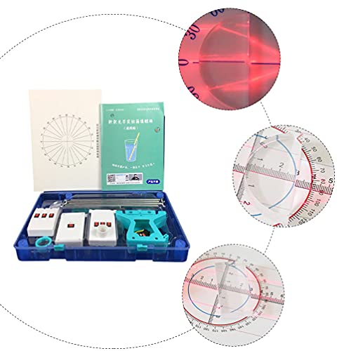 Baluue Kits de Física Ótica, Lentes de Vidro Óptico, Equipamento Educacional, Equipamentos de Física