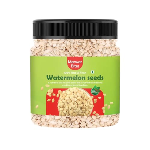 MarwarBites Watermelon Seeds for Eating - 1kg | Tarbuj Magaj, Magaz Without Shell |High in Protein | Nutrients Rich | Source of Antioxidants