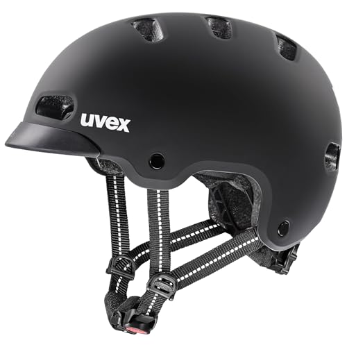 Casque de bicyclette uvex 4kidz black matt pour enfant actif