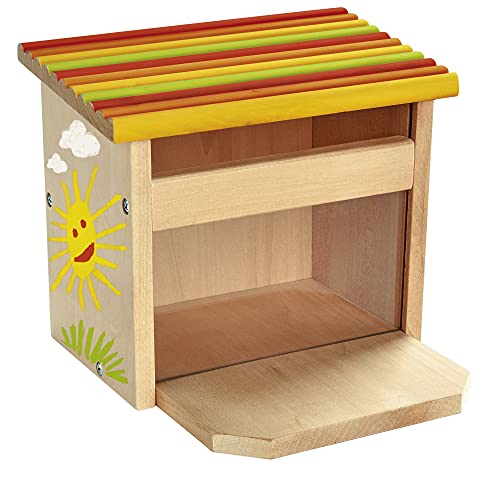Eichhorn - Outdoor Futterhaus - Eichhörnchen Futterhaus zum Zusammenbauen und Bemalen, inkl. Pinsel und Farbe, aus Lindenholz, für Kinder ab 6 Jahren geeignet 100004586 – Bild 7