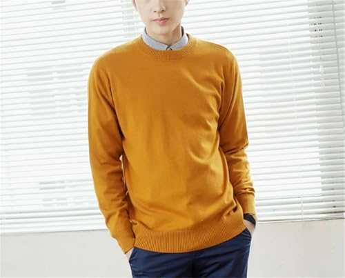 Men V-Neck Sweater Classic Long Sleeve Cashmere Knitted Sweaters Casual Warm Wool Pullovers4