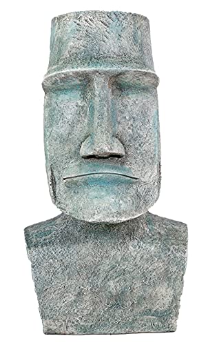 Kindwer A1388 30" Tall Moai Statue, Gray #TOP1