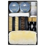 [ダスコ] 英国伝統の品質 靴磨きセット スペシャルグローブ セット ダブル(PA-DSZG) 革靴 手入れ セット メンテナンス 靴クリーム 馬毛 豚毛 ブラシ クロス 初心者 高級 黒 無色 着色 補色 キズ隠し