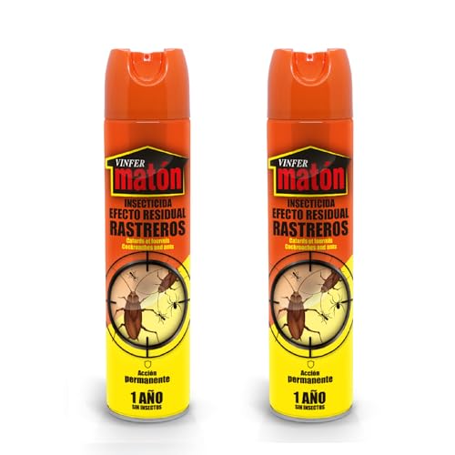 VINFERMATON Insecticida Hormigas y Cucarachas Residual | Antihormigas | Pack 2×400 ml | Efecto hasta 1 año | Interior y Exterior | Profesional Doméstico | 100 % MADE IN SPAIN