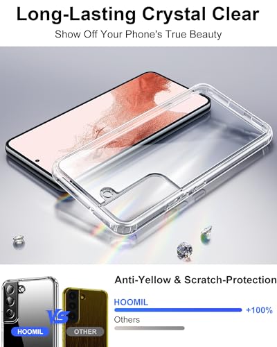 Image of HOOMIL Case for Samsung Galaxy S22 Plus, Anti-Yellowing, Crystal Clear