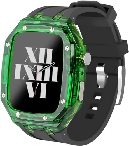 Bracelet caoutchouc transparent Apple Watch Ultra pour sport et quotidien